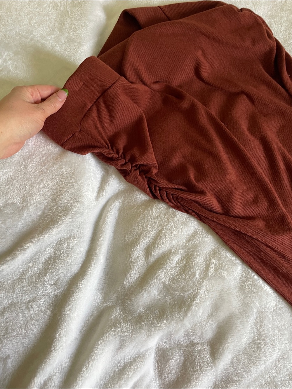 Michael Stars Ribbed Skirt in Rust - Picture 3 of 4